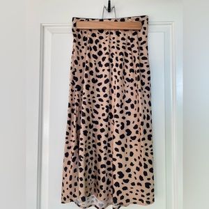 Leopard Slip Skirt